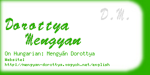 dorottya mengyan business card